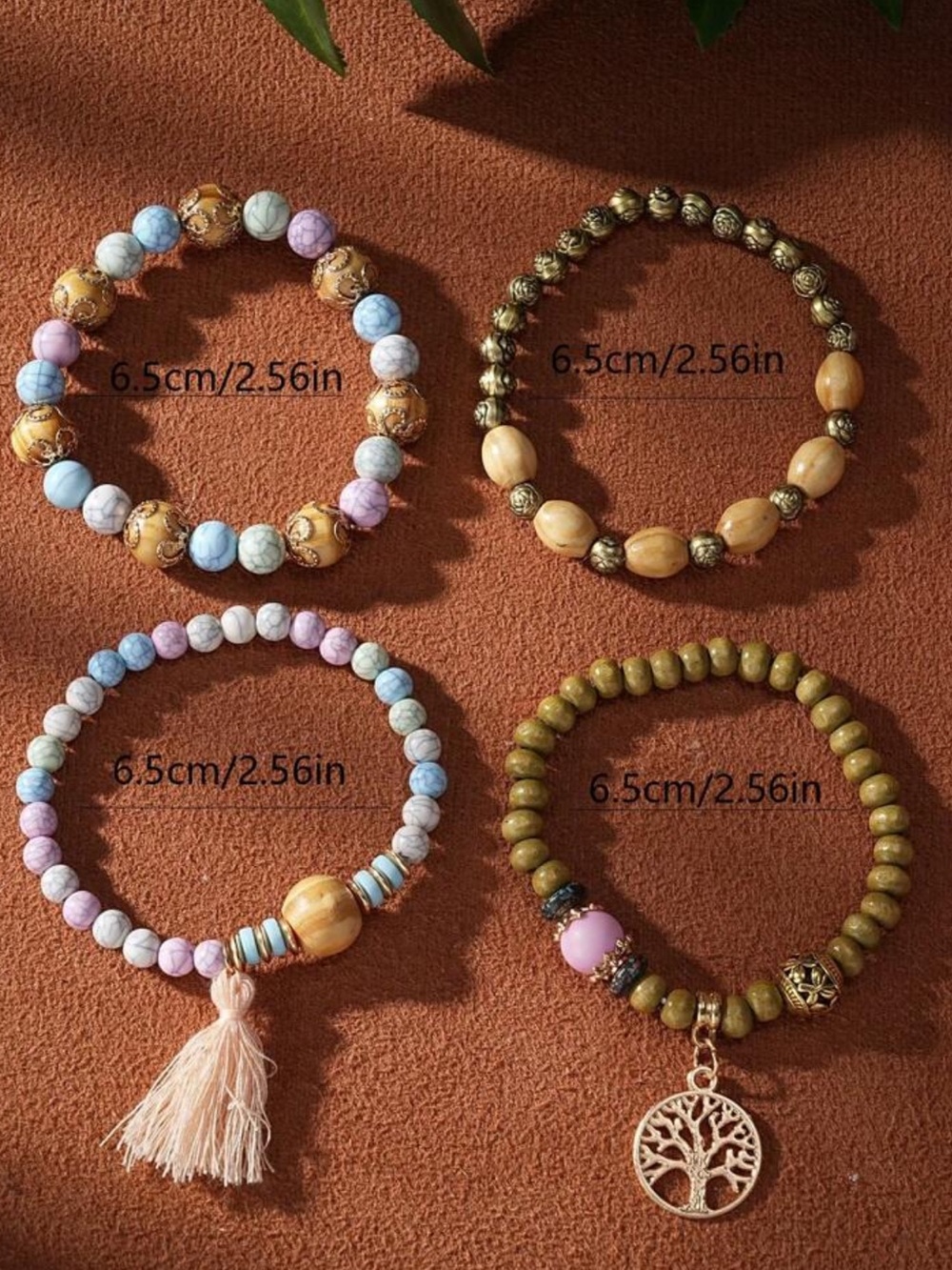 💐 Beaded Stack Bracelet 💐 - Picture 3 of 4